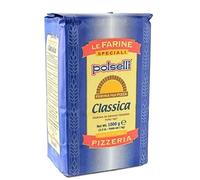 POLSELLI Classica, Farina Double Zero Tipo 00, Tutto Naturale per Pizza, Pane, Pasta e Cottura, 1 kg