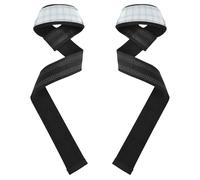 Polsiere a scacchiera, antiscivolo, 66 cm, coppia di cinghie da palestra per sollevamento pesi, bodybuilding, allenamento della forza