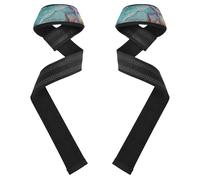 Polsiere blu da spiaggia con stelle marine conchiglie e cinghie di sollevamento 66 cm antiscivolo per allenamento palestra accessori per powerlifting, allenamento della forza, bodybuilding