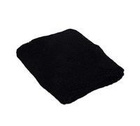 Polsiere in cotone alla moda per il sudore, per sport, palestra, allenamento, fitness, dimensioni 8 x 8 cm, nero elegante e comodo manico