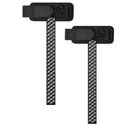 Polsiere per Sollevamento, 2 Pezzi Regolabile Cinghie di Sollevamento in Nylon, Cinghia da Palestra Esercizi con Antiscivolo Silicone, per Allenamento, Manubri, Fitness, Body Building