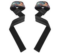 Polsiere psichedeliche per sollevamento pesi, antiscivolo, 66 cm, coppia di cinghie da palestra per allenamento, palestra, powerlifting, bodybuilding