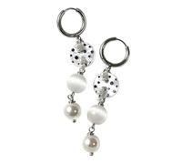 Polsini Acrilici Dot con Orecchini Pendenti Perle Come Orecchini Eleganti per Le Donne