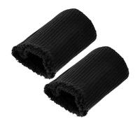 Polsini per Allungare Maniche in Maglia Elasticizzata Nera | Riparazione Polsino Imbottito Cappotto, Prolunga per Polsino da Cucito, Polsini Coste per Hoodie e Leggings