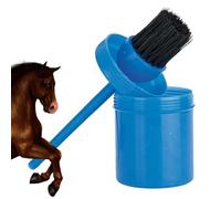 Polsini per per olio, pennello per la cura degli zoccoli - secchio per olio di zoccolo di setole - bottiglia di olio per l'allenamento a cavallo, combinazione di olio di zigomi e secchio sarà