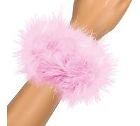 Polsini Piuma Polsini da Donna con Piume Braccialetto di Piume per Donna Manicotti da Polso Braccialetti a Scatto Manicotti di Piume per la Festa di Carnevale Halloween Cosplay