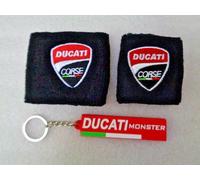 POLSINI SERBATOIO OLIO FRENI E FRIZIONE DUCATI NERI + PORTACHIAVI,