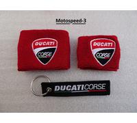 POLSINI SERBATOIO OLIO FRENI E FRIZIONE DUCATI NERI + PORTACHIAVI