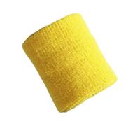 Polsini Sudore 1Pc Sport Ciclismo Polsino Polso Fascia Antisudore Tennis Polsino Pallavolo Palestra Polso Tutore Supporto Fascia Antisudore Asciugamano Braccialetto(Yellow 10cm x 8cm)