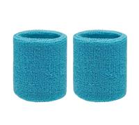 Polsini Sudore 2 pezzi di asciugamano da basket, polsini da tennis, fasce sportive da palestra, fasce antisudore, polsini da pallavolo, polsini for uomo e donna(Sky Blue)