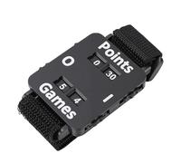 Polsino per Custode del Punteggio Contatore da Tennis Leggero e Resistente per Gli Appassionati di Sport 1 unità (Black)