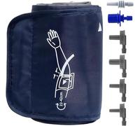 Polsino per la pressione sanguigna per macchina Omron, 22-42 cm, misura media, con 6 connettori universali, regolabile per monitor BP digitale, cinturino di ricambio per braccio adulto