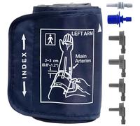 Polsino per misuratore di pressione sanguigna Omron, misura media, con 6 connettori universali, regolabile, cinturino di ricambio per braccio superiore del braccio adulto (taglia XL)