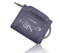 Polsino per pressione sanguigna, circonferenza del braccio, 22-32 cm, per monitor della pressione sanguigna, regolabile, ricambio portatile, per uso domestico, per anziani e uso domestico (grigio