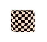 Polsino spugna a quadri bianchi-neri