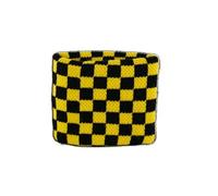 Polsino spugna a quadri neri-gialli