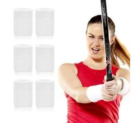 Polsino Spugna Sport, Polsini Palestra Uomo e Donna fasce per il sudore, per lo sport, assorbenti 6 Pezzi Polsino Sportivo, Polsini Palestra Sudore, Polsini Tergisudore