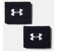 Polsino Under Armour Performance da 8 cm (3") da uomo - Confezione da 2 Nero / Bianco Taglia unica