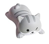Polso topo Resto cartoni animati simpatico animale comodo tampone del polso decompressione ergonomica per il pad di resina per ufficio a casa 12,5 x 6,4 cm (Cat grigio)