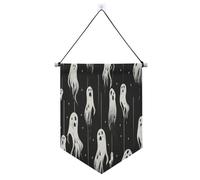 Poltergeist Hanging Ghosts Hallween banner gancio per parete con asta telescopica bandiera banner appeso decorazioni per feste per Festival & giorno speciale banderitas para fiestas