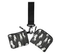 Poltergeist - Portamonete da donna con fantasmi appesi Hallween, mini organizer per denaro da donna, alla moda, con cinturino da polso, confezione da 2