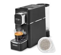 Polti Coffea S15B, Macchina per Caffè Espresso, Compatibile con Cialde E.S.E. 44 mm, Serbatoio 0.85L, Pressione Pompa 19 Bar, Nero
