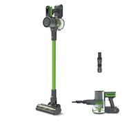 Polti Forzaspira D-Power SR500, Scopa Elettrica Senza Fili, 2 in 1, Display Digitale, Programma Eco, Autonomia fino a 40 min, per Pavimenti e Pappeti, colore verde e grigio