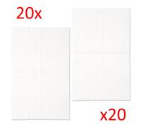 Polti kit 20x panni canovacci elettrostatici cattura polvere per scopa Moppy