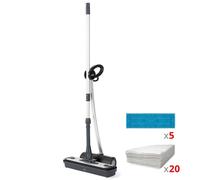 Polti Moppy Black Premium - Scopa a Vapore Senza Cavo