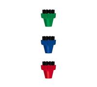 Polti PAEU0296 Kit 3 Spazzolini Colorati per Vaporetto Lecoaspira Unico - NUOVO