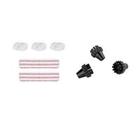Polti paeu0324 kit 2 panni e 3 cuffie vaporetto & paeu0250 kit 3 spazzolini in n