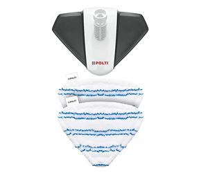 Polti PAEU0400 Spazzola Triangolare con 2 Panni in Microfibra, Compatibile con Polti Vaporetto Style, Ideale per Pulire Superfici Piane