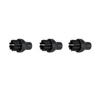 Polti 3x spazzolini nylon setole Vaporetto Forever 2010 Express Flash Smart 45