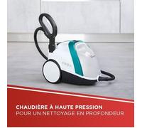 POLTI VAPORETTO - Smart100_T - Pulitore a vapore - autonomia illimitata - 4 BAR - 110g / min - 1500W - 9 accessori - Turchese