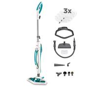 Polti Vaporetto SV450 Double, Scopa Vapore 2 in 1 con Pulitore Portatile, Potenza Max 1500 W, 13 Accessori Inclusi, Serbatoio Estraibile da 0,3 L, Azzurro e Bianco