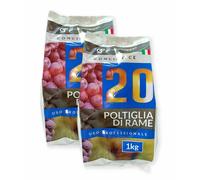 POLTIGLIA DI RAME 20% SOLFATO DI RAME NEUTRALIZZATO CONCIME CE BIOLOGICA 2 KG