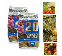 POLTIGLIA DI RAME 20% SOLFATO DI RAME NEUTRALIZZATO CONCIME CE BIOLOGICA 2 KG