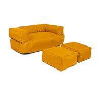 Poltrona 2 pl + pouf per bambini Arancione