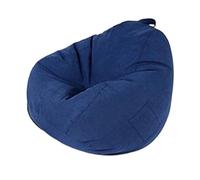Poltrona a sacco blu per adulti e ragazzi, portatile, pieghevole, per riporre giocattoli, decorazione per interni ed esterni, grande, 100 x 110 cm, comoda soluzione per sedere