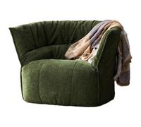 Poltrona a sacco, comodo divano a sacco con supporto per la schiena, poltrona a sacco in ciniglia per adulti e bambini, divano a pavimento imbottito per soggiorno, camera da letto(Green)