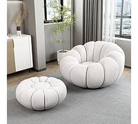 Poltrona a sacco con base girevole a 360 gradi per soggiorno, camera da letto, salone, ufficio