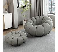 Poltrona a sacco con base girevole a 360 gradi per soggiorno, camera da letto, salone, ufficio