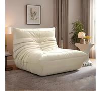 Poltrona a sacco con supporto per la schiena e spugna Memory Rebound, ideale per camera da letto, angolo lettura, dormitorio e soggiorno