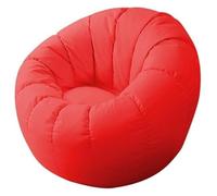 Poltrona a sacco, divano pigro singolo piccolo appartamento poltrona a sacco reclinabile e for dormire camera da letto balcone poltrona reclinabile poltrona pigra for il tempo libero(Red,85*85*65cm)