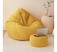 Poltrona a sacco gigante oversize per adulti, comoda poltrona da salotto con supporto posteriore, ideale per soggiorno, dormitorio universitario, relax e studio