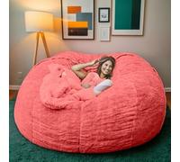 Poltrona a sacco gigante per adulti, morbida e confortevole, in velluto, senza imbottitura, perfetta per leggere e rilassarsi in soggiorno o camera da letto, 180 x 90 cm