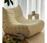 Poltrona a Sacco Grande, Poltrona con caminetto, Poltrona pigra con Schienale, con Comoda Schiuma ad Alta densità, Design della Curva del Corpo Umano, Adatta per la Camera da Letto,A01