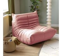 Poltrona a sacco in velluto, per soggiorno, camera da letto o ufficio, design a 2 posti per il massimo comfort