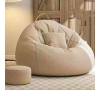 Poltrona a sacco oversize per adulti con memory foam ad alto rimbalzo, divano pigro con poggiapiedi, comoda sedia a sacco divano divano lounge poltrona a sacco per adolescenti con riempitivo camino