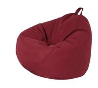 Poltrona a sacco per adulti e ragazzi, pieghevole, portatile, per riporre giocattoli, per interni ed esterni, seduta decorativa, grande, 100 x 110 cm, ideale per soggiorno e sala giochi